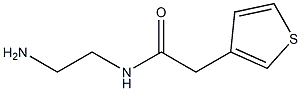 N-(2-aminoethyl)-2-(thiophen-3-yl)acetamide Struktur