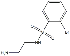 N-(2-aminoethyl)-2-bromobenzene-1-sulfonamide Structure