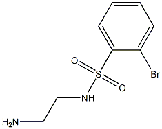 N-(2-aminoethyl)-2-bromobenzene-1-sulfonamide Struktur