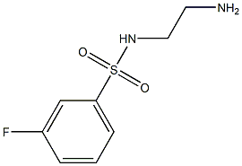 N-(2-aminoethyl)-3-fluorobenzene-1-sulfonamide Struktur