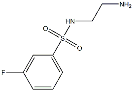 N-(2-aminoethyl)-3-fluorobenzene-1-sulfonamide,,结构式