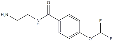 N-(2-aminoethyl)-4-(difluoromethoxy)benzamide 化学構造式