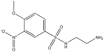 N-(2-aminoethyl)-4-methoxy-3-nitrobenzene-1-sulfonamide Structure