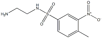 N-(2-aminoethyl)-4-methyl-3-nitrobenzene-1-sulfonamide 结构式