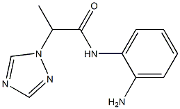 N-(2-aminophenyl)-2-(1H-1,2,4-triazol-1-yl)propanamide Structure