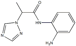 N-(2-aminophenyl)-2-(1H-1,2,4-triazol-1-yl)propanamide,,结构式