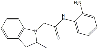 N-(2-aminophenyl)-2-(2-methyl-2,3-dihydro-1H-indol-1-yl)acetamide Structure