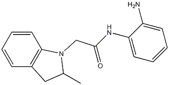 N-(2-aminophenyl)-2-(2-methyl-2,3-dihydro-1H-indol-1-yl)acetamide|