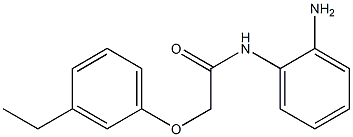 N-(2-aminophenyl)-2-(3-ethylphenoxy)acetamide,,结构式