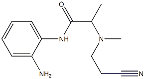 N-(2-aminophenyl)-2-[(2-cyanoethyl)(methyl)amino]propanamide