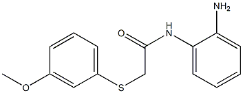 N-(2-aminophenyl)-2-[(3-methoxyphenyl)sulfanyl]acetamide 结构式