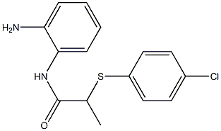 N-(2-aminophenyl)-2-[(4-chlorophenyl)sulfanyl]propanamide Struktur