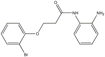 N-(2-aminophenyl)-3-(2-bromophenoxy)propanamide 化学構造式