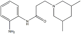 N-(2-aminophenyl)-3-(3,5-dimethylpiperidin-1-yl)propanamide Struktur