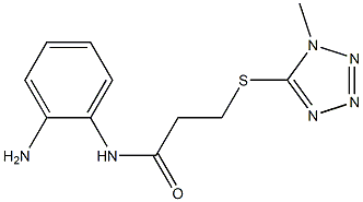 N-(2-aminophenyl)-3-[(1-methyl-1H-1,2,3,4-tetrazol-5-yl)sulfanyl]propanamide