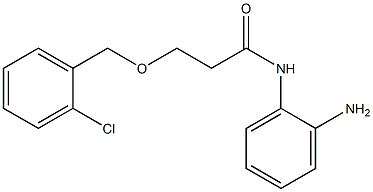 N-(2-aminophenyl)-3-[(2-chlorophenyl)methoxy]propanamide Structure