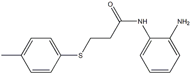 N-(2-aminophenyl)-3-[(4-methylphenyl)sulfanyl]propanamide Structure
