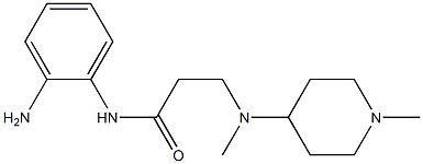 N-(2-aminophenyl)-3-[methyl(1-methylpiperidin-4-yl)amino]propanamide Struktur