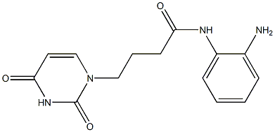 N-(2-aminophenyl)-4-(2,4-dioxo-1,2,3,4-tetrahydropyrimidin-1-yl)butanamide 结构式
