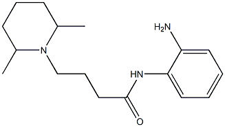 N-(2-aminophenyl)-4-(2,6-dimethylpiperidin-1-yl)butanamide 化学構造式