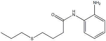 N-(2-aminophenyl)-4-(propylsulfanyl)butanamide,,结构式