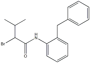 N-(2-benzylphenyl)-2-bromo-3-methylbutanamide Structure