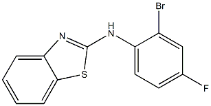 N-(2-bromo-4-fluorophenyl)-1,3-benzothiazol-2-amine Structure