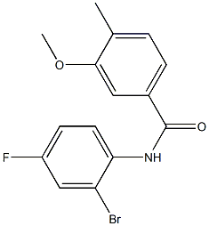 N-(2-bromo-4-fluorophenyl)-3-methoxy-4-methylbenzamide