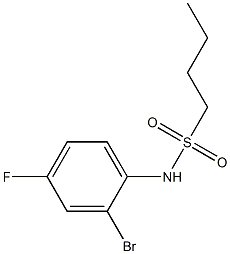 N-(2-bromo-4-fluorophenyl)butane-1-sulfonamide Structure