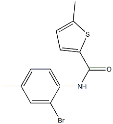 N-(2-bromo-4-methylphenyl)-5-methylthiophene-2-carboxamide Structure