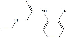 N-(2-bromophenyl)-2-(ethylamino)acetamide 化学構造式