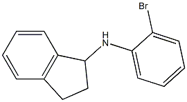 N-(2-bromophenyl)-2,3-dihydro-1H-inden-1-amine,,结构式