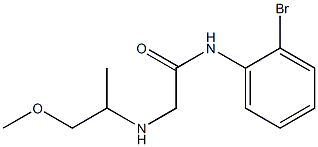 N-(2-bromophenyl)-2-[(1-methoxypropan-2-yl)amino]acetamide