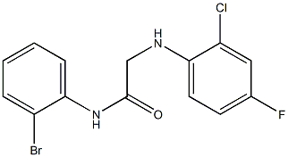 N-(2-bromophenyl)-2-[(2-chloro-4-fluorophenyl)amino]acetamide