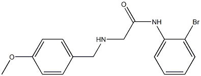 N-(2-bromophenyl)-2-{[(4-methoxyphenyl)methyl]amino}acetamide Structure