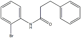 N-(2-bromophenyl)-3-phenylpropanamide Struktur