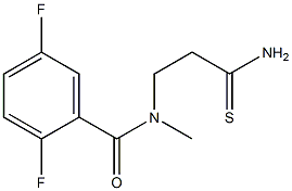 N-(2-carbamothioylethyl)-2,5-difluoro-N-methylbenzamide Structure