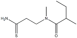 N-(2-carbamothioylethyl)-N,2-dimethylbutanamide Struktur