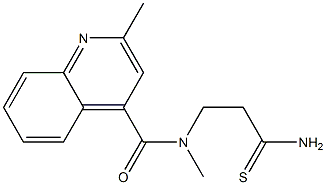 N-(2-carbamothioylethyl)-N,2-dimethylquinoline-4-carboxamide Structure