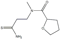 N-(2-carbamothioylethyl)-N-methyloxolane-2-carboxamide Struktur