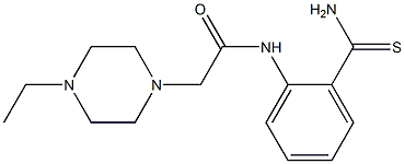 N-(2-carbamothioylphenyl)-2-(4-ethylpiperazin-1-yl)acetamide Structure