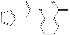 N-(2-carbamothioylphenyl)-2-(thiophen-3-yl)acetamide 化学構造式