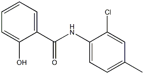 N-(2-chloro-4-methylphenyl)-2-hydroxybenzamide Structure