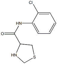 N-(2-chlorophenyl)-1,3-thiazolidine-4-carboxamide 结构式
