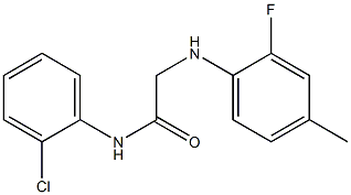 N-(2-chlorophenyl)-2-[(2-fluoro-4-methylphenyl)amino]acetamide Structure