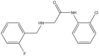 N-(2-chlorophenyl)-2-{[(2-fluorophenyl)methyl]amino}acetamide Structure