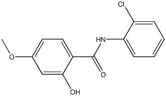 N-(2-chlorophenyl)-2-hydroxy-4-methoxybenzamide 化学構造式
