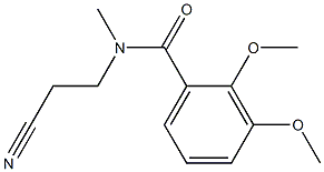 N-(2-cyanoethyl)-2,3-dimethoxy-N-methylbenzamide 结构式