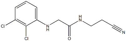 N-(2-cyanoethyl)-2-[(2,3-dichlorophenyl)amino]acetamide Structure