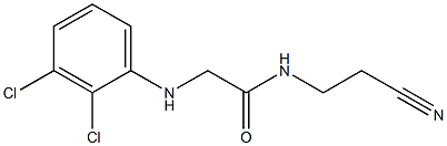 N-(2-cyanoethyl)-2-[(2,3-dichlorophenyl)amino]acetamide|